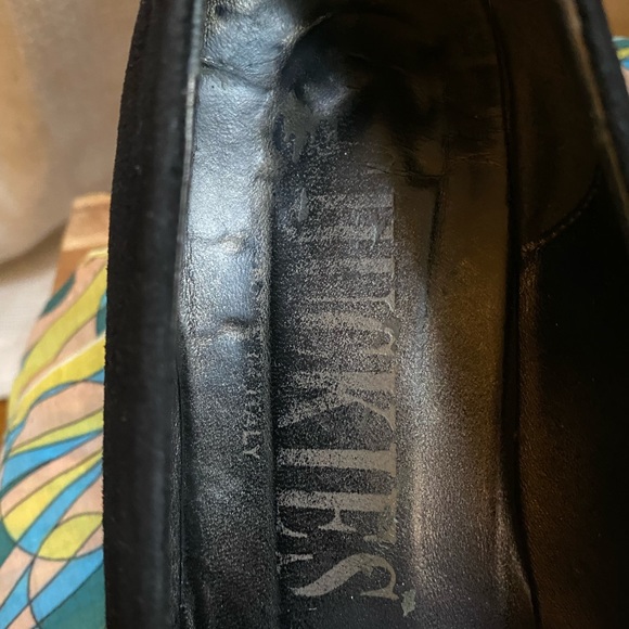 Beautiful Vintage Suede and Patent Leather Heels - Size 8, 3 inch heel - Picture 8 of 13